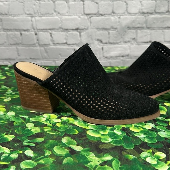 Marc Fisher Mule Ripley Suede Black Tan size 6 1/2M - Picture 13 of 14
